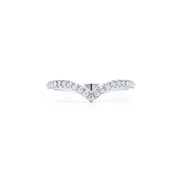 Tiffany & Co Platinum Soleste V ring - Picture 4 of 6